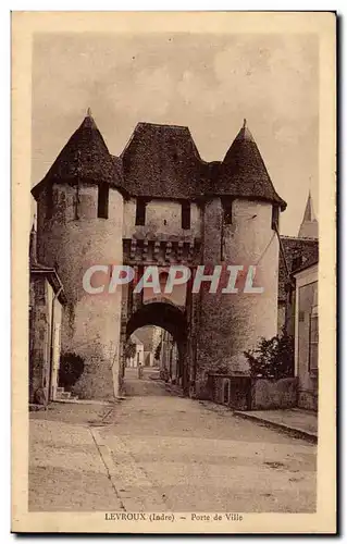 Ansichtskarte AK Levroux Porte de ville