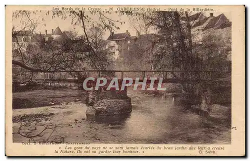 Cartes postales Les bords de la Creuse Gargilesse Pont de la Billardiere