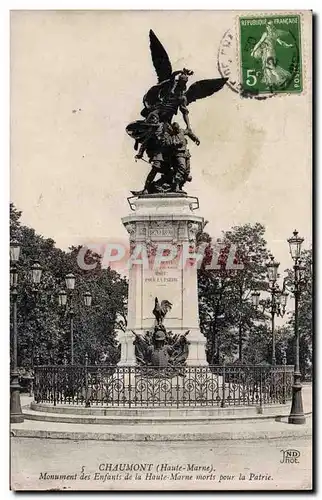 Chaumont - Monument des Enfants - Ansichtskarte AK