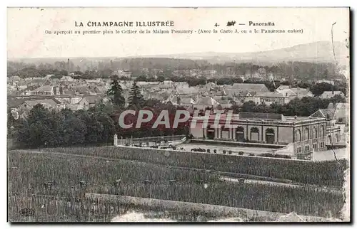 La Champagne Illustree - Panorama Maison Pommery Champagne - Ansichtskarte AK