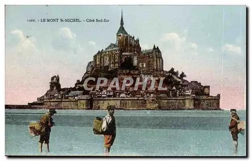 Le Mont Saint Michel - Cote Sud Est Pecheurs - Cartes postales