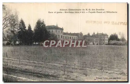 Marlieux - Gare et Post e- Facade Ouest et l Hotellerie - Cartes postales