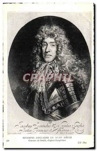 Cartes postales Fantaisie Estampes anglaises du 18eme Smith Largilliere