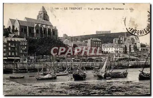 Cartes postales Le Treport Vue prise du pont tournant