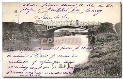 Cartes postales Veulettes Le pont rouge