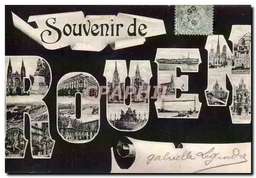 Cartes postales Souvenir de Rouen