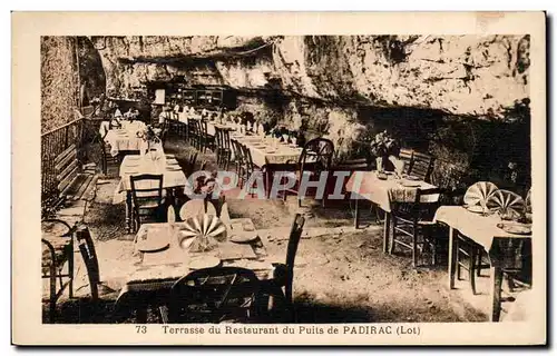 Padirac - Terrasse du Restaurant du Puits - Cartes postales
