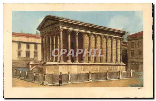 Nimes - La Maison Carree - La Douce France - Ansichtskarte AK