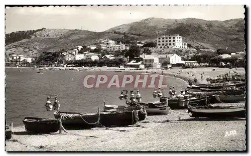 En Parcourant la Cote Vermeille - Banyuls sur Mer - La Plage - Ansichtskarte AK