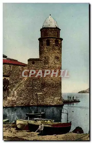 Collioure - Le Vieux Clocher de l Eglise St Vincent - Ansichtskarte AK