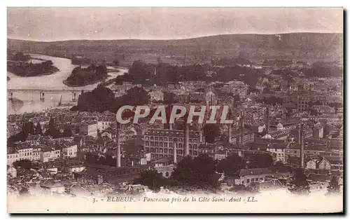 Elbeuf - Panorama pris de la cote Saint Auct - Cartes postales