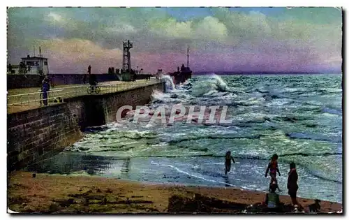 Le Havre - La Jetee Nord - maree montante - Cartes postales