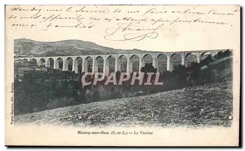 Cartes postales Mussy sur Dun Le viaduc