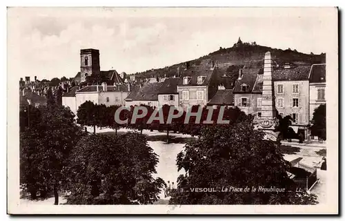 Ansichtskarte AK Vesoul la place de la Republique