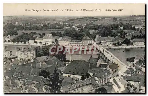 Ansichtskarte AK Gray Panorama du port Villeneuve et chaussee d arc