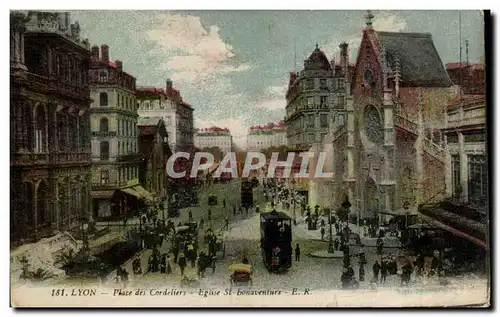 Cartes postales lyon Place des Cordeliers Eglise SDT Bonaventure