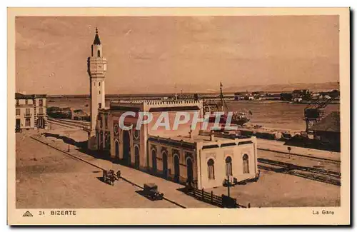Ansichtskarte AK Tunisie Bizerte La gare
