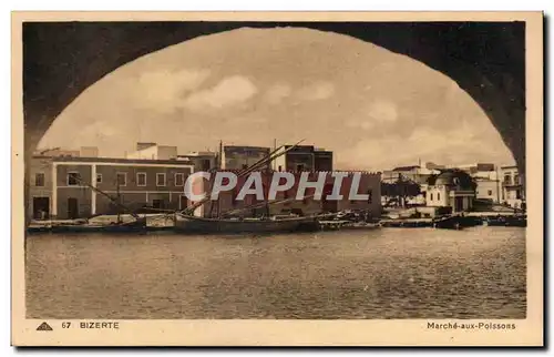 Cartes postales Tunisie Bizerte Marche aux poissons