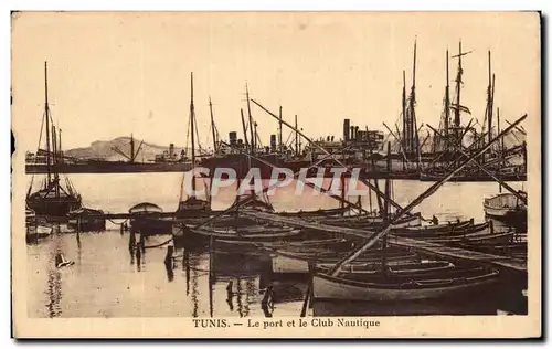 Cartes postales Tunisie Le port et le club nautique