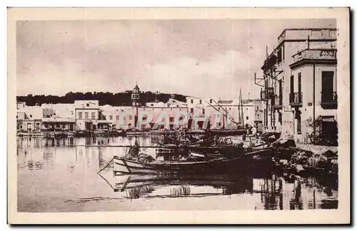 Ansichtskarte AK Tunisie Bizerte Le port