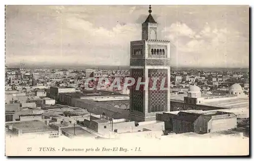 Ansichtskarte AK Tunisie Tunis panorama pris de Dar El Bay