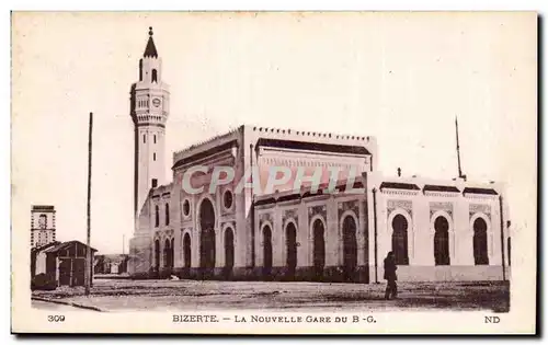 Cartes postales Tunisie Bizerte La nouvelle gare