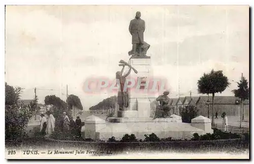 Cartes postales Tunisie Tunis Le monument Jules Ferry