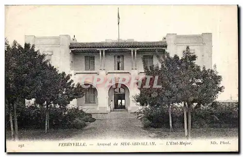 Cartes postales Tunisie Ferryville Arsenal de Sidi Abdallah L etat major