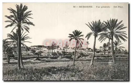 Cartes postales Tunisie Medinine Vue generale