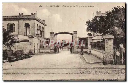 Cartes postales Tunisie Bizerte Entree de la caserne du genie