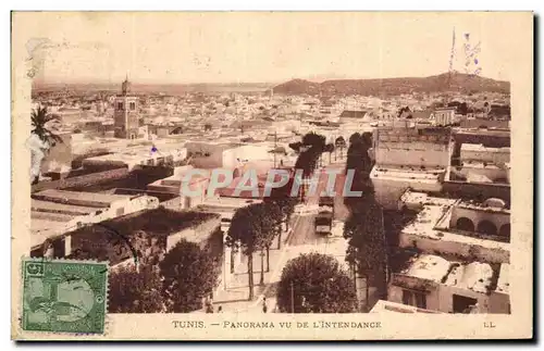 Ansichtskarte AK Tunisie Tunis Panorama vu de l intendance