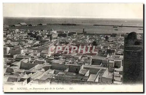 Ansichtskarte AK Tunisie Sousse Panorama pris de la Casbah