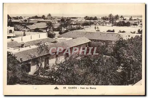 Ansichtskarte AK Tunisie Gabes Vue du camp