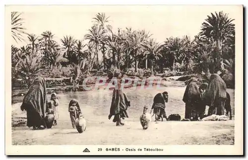 Cartes postales Tunisie Gabes Oued de TEboulbou