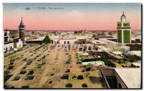 Cartes postales Tunisie Tunis Vue generale