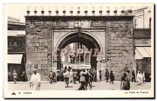 Cartes postales Tunisie Tunis La porte de France