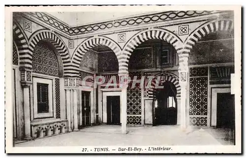 Ansichtskarte AK Tunisie Tunis Dar El Bey L interieur