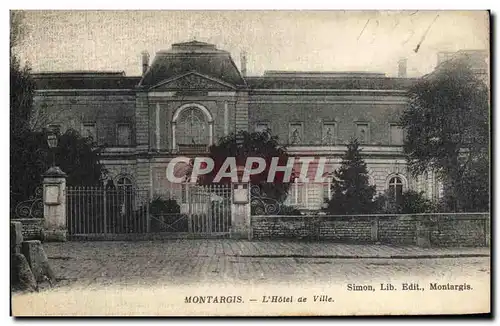 Cartes postales Montargis Hotel de ville