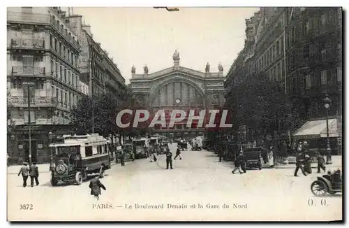 Ansichtskarte AK Paris Boulevard Denain et la gare du Nord
