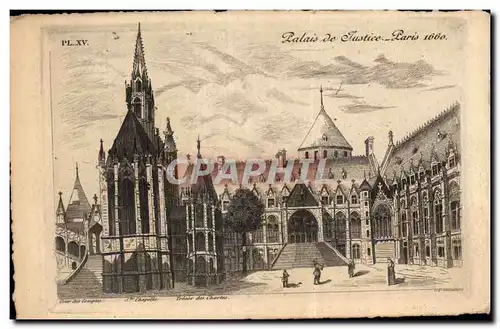 Cartes postales Paris Palais de justice 1660