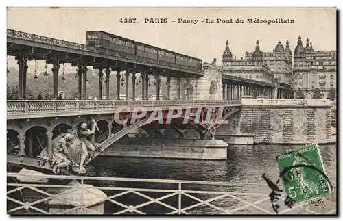 Paris - 16 - Passy - Le Pont du Metropolitaine - Cartes postales