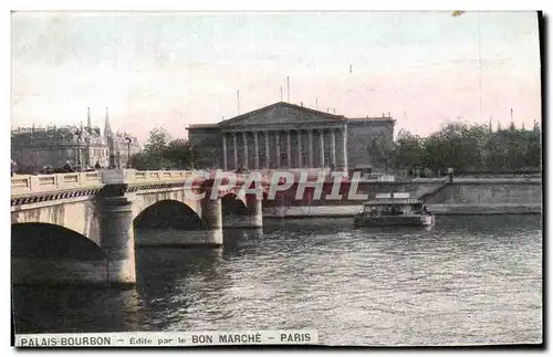 Paris - 1 - Palais Boubon - Bon Marche - - Cartes postales