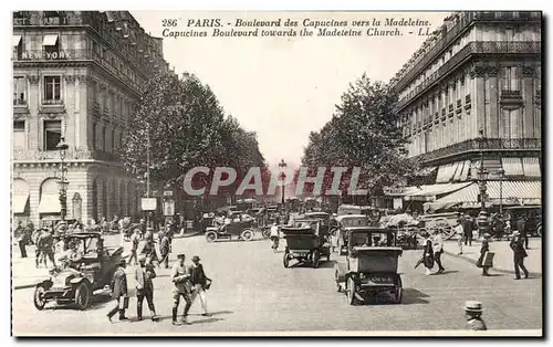 Paris - 2 - Boulevard des Capucines vers la Madeleine - Cartes postales