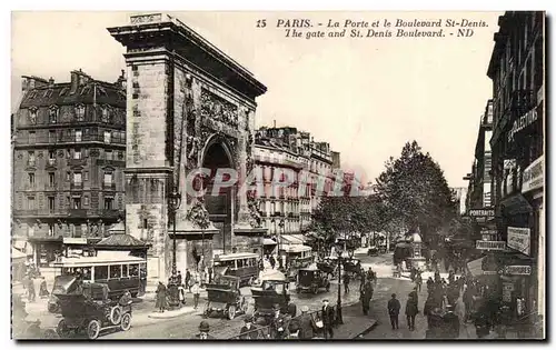 Paris - 10 - La Porte et le Boulevard St Denis - Cartes postales