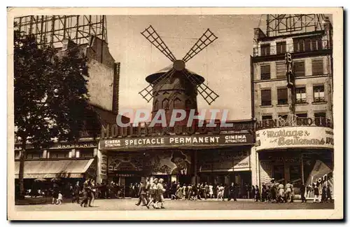 Paris - 18 - Le Moulion Rouge red mill - Cartes postales