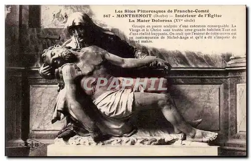 Montbenoit - Interieur de l Eglise - La Mater Dolorosa - Cartes postales