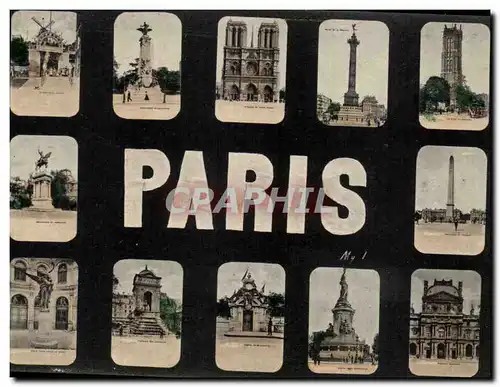 Paris - Souvenir - Cartes postales