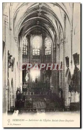 Nemours - Interieur de l Eglise Saint Jean Baptiste - Ansichtskarte AK