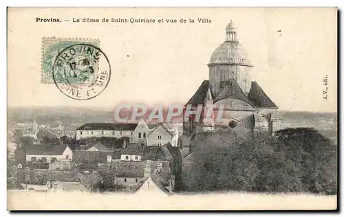 Ansichtskarte AK Provins Le dome de Saint Quiriace et vue de la ville