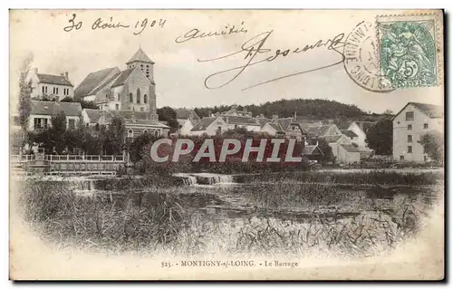 Cartes postales Montigny sur Loing Le barrage